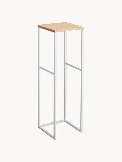 Westwing Estantería Estrecha De Metal Y Bambú Tower