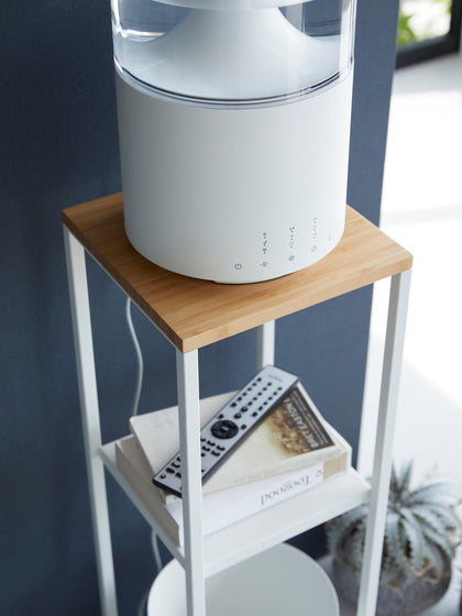 Westwing Estantería Estrecha De Metal Y Bambú Tower