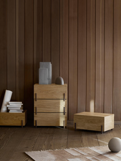 Westwing Estanteria Pequeña De Madera De Roble Stack