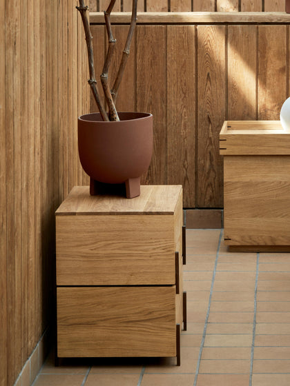 Westwing Estanteria Pequeña De Madera De Roble Stack