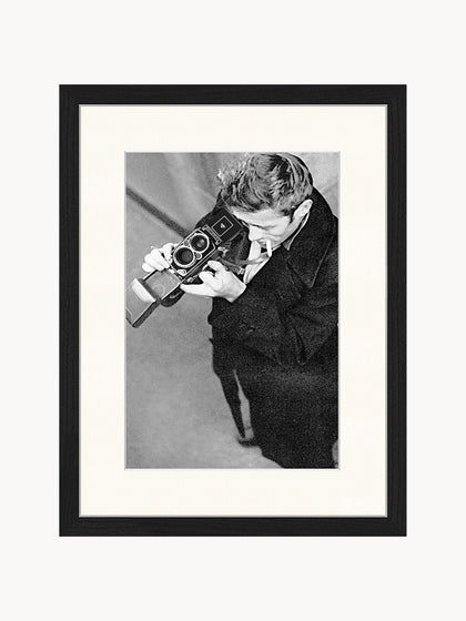 Westwing Fotografía enmarcada James Dean with Camera