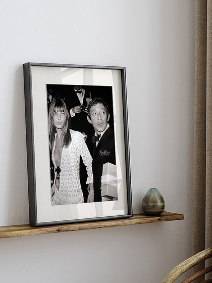 Westwing Fotografía Enmarcada Serge Gainsbourg & Jane Birkin