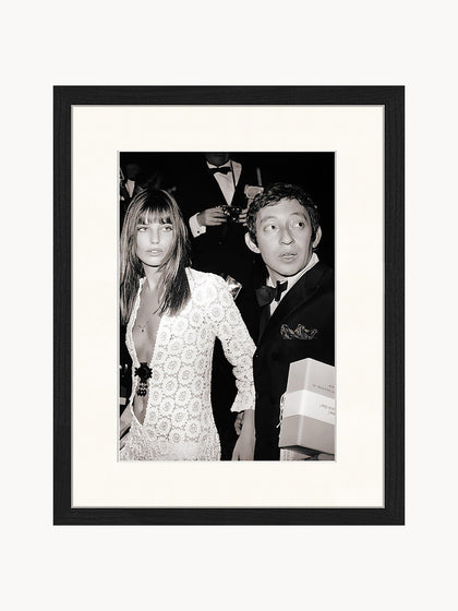 Westwing Fotografía enmarcada Serge Gainsbourg & Jane Birkin