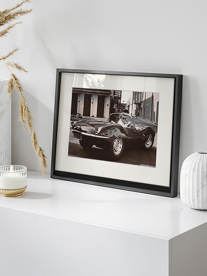 Westwing Fotografía Enmarcada Steve McQueen In His Jaguar