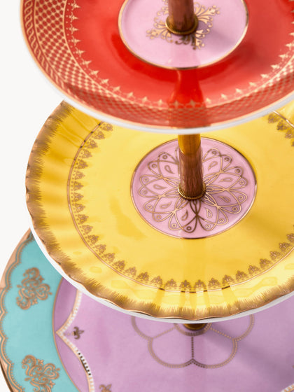 Westwing Fuente 3 Pisos De Porcelana Artesanal Grandpa