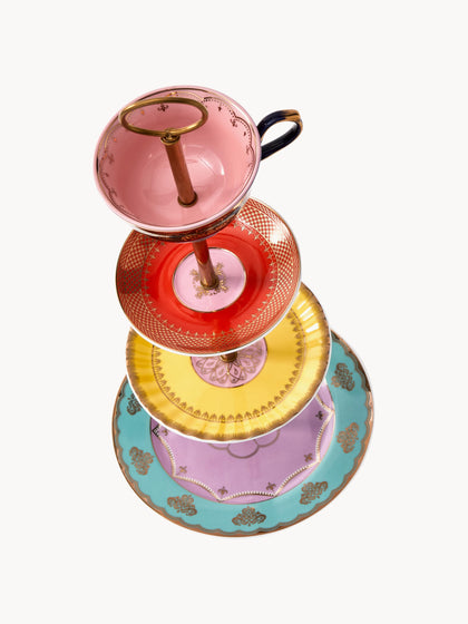 Westwing Fuente 3 Pisos De Porcelana Artesanal Grandpa