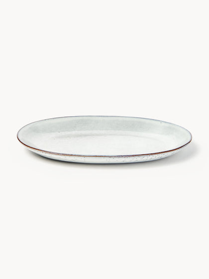 Westwing Fuente Artesanal De Gres Nordic Sand 30 cm