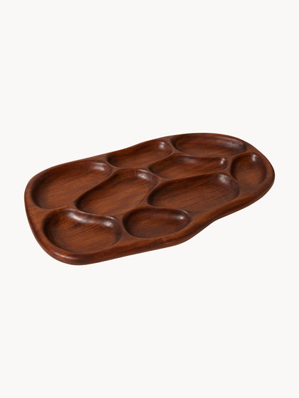 Westwing Fuente De Servir Artesanal De Madera De Acacia Tidy 60 Cm