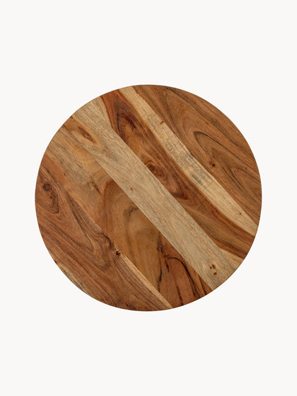 Westwing Fuente Giratoria De Madera De Acacia Elenor