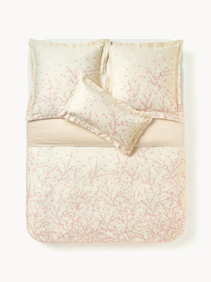Westwing Funda Nórdica De Satén Con Estampado Floral Sakura