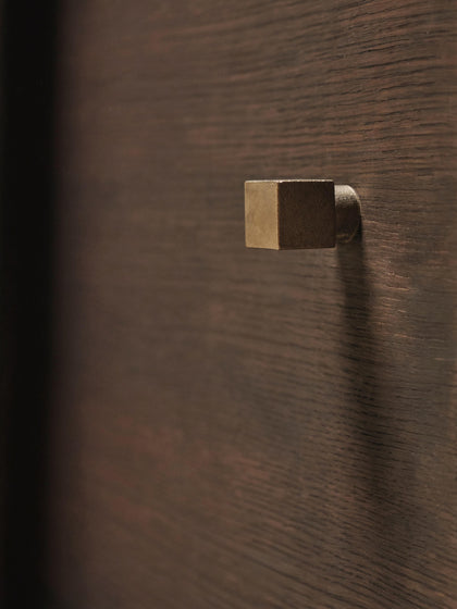 Westwing Gancho De Pared De Latón Con Efecto Envejecido Square