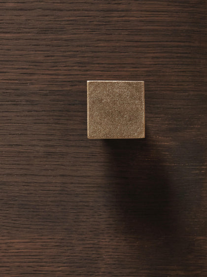 Westwing Gancho De Pared De Latón Con Efecto Envejecido Square