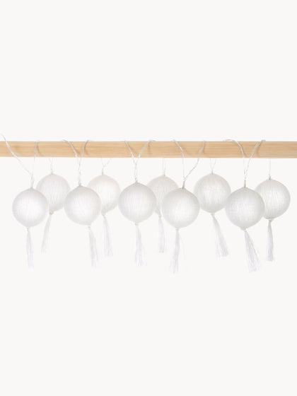 Westwing Guirnalda de luces LED Jolly Tassel 185 cm a pilas