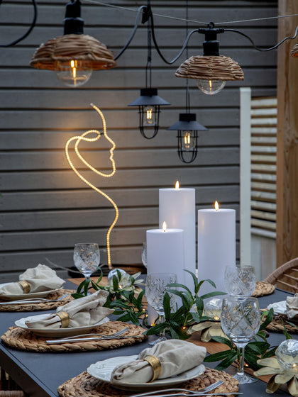 Westwing Guirnalda De Luces LED Para Exterior Cesta