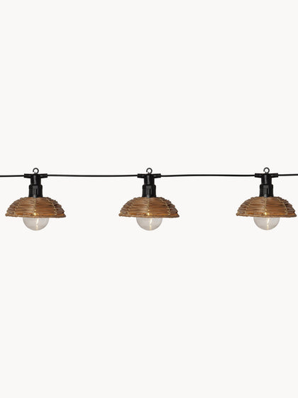 Westwing Guirnalda de luces LED para exterior Cesta
