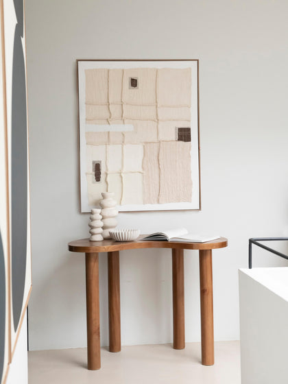 Westwing Impresión Artesanal En Lienzo Con Marco De Madera Manos