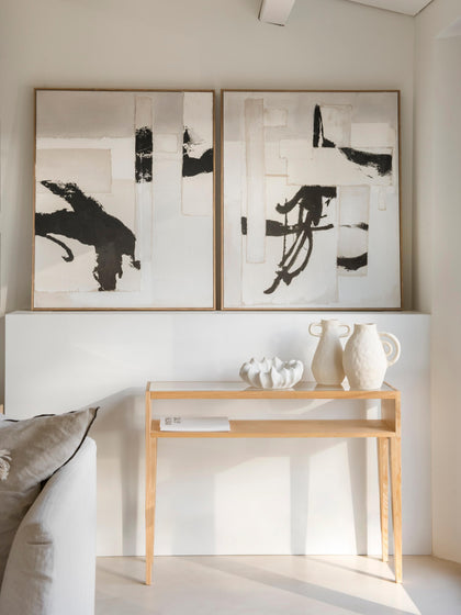 Westwing Impresión Artesanal En Lienzo Con Marco De Madera Tokyo