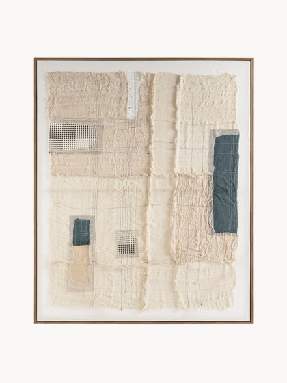 Westwing Impresión artesanal en lienzo con marco de madera Lima