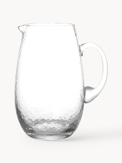 Westwing Jarra De Vidrio Soplado Artesanalmente Hammered 2 L