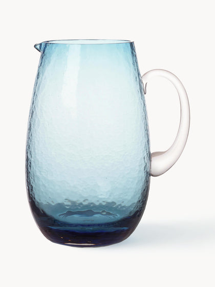Westwing Jarra De Vidrio Soplado Artesanalmente Hammered 2 L