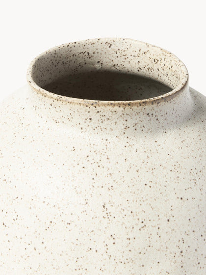 Westwing Jarrón Artesanal De Diseño De Gres Saki 32 Cm