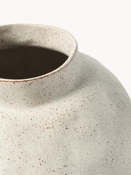 Westwing Jarrón Artesanal De Diseño De Gres Saki 40 Cm