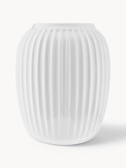 Westwing Jarrón artesanal de porcelana Hammershøi 20 cm