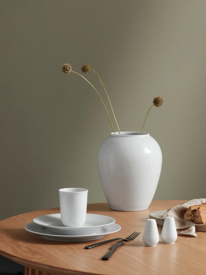 Westwing Jarrón Artesanal De Porcelana Rhombe 25 cm
