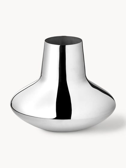Westwing Jarrón de acero inoxidable Henning Koppel 22 cm