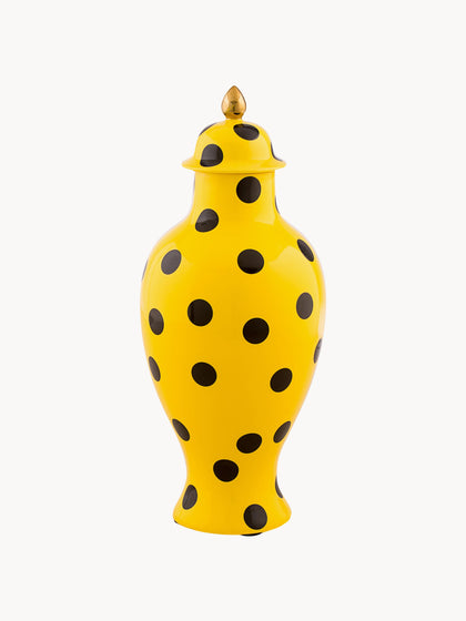 Westwing Jarrón De Porcelana Con Tapa Toiletpaper 47 Cm