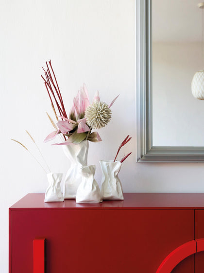 Westwing Jarrón De Porcelana De Diseño Adelaide 14 Cm