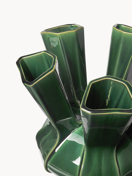Westwing Jarrón De Porcelana De Diseño Puyi Al 34 cm
