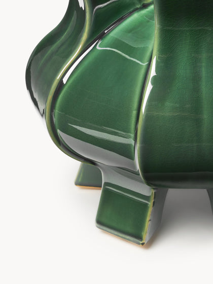 Westwing Jarrón De Porcelana De Diseño Puyi Al 34 cm
