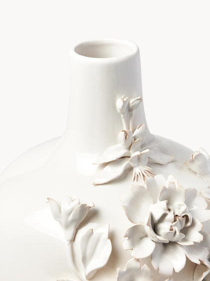 Westwing Jarrón De Porcelana De Diseño Rose Al 37 cm