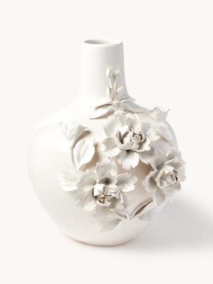 Westwing Jarrón de porcelana de diseño Rose Al 37 cm