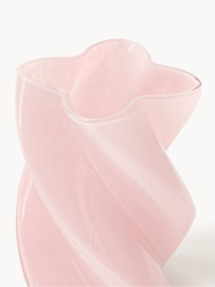 Westwing Jarrón De Vidrio Artesanal Marshmallow 20 Cm
