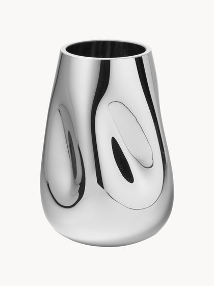 Westwing Jarrón De Vidrio Soplado Artesanalmente Mirror 26 Cm