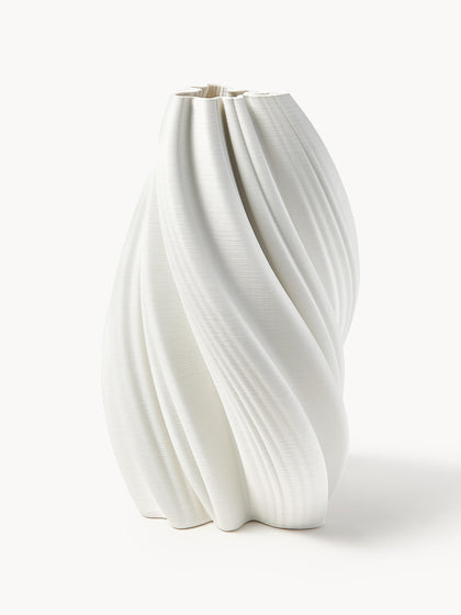 Westwing Jarrón grande de porcelana en 3D Melody 42 cm