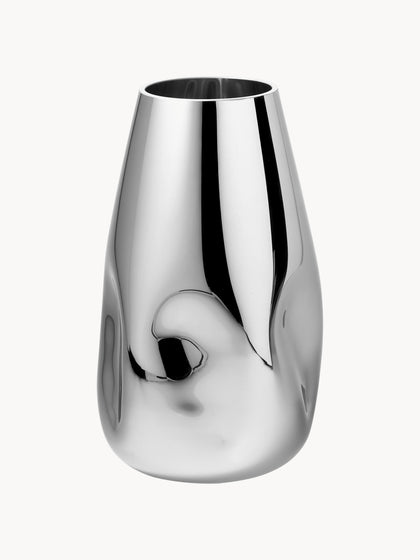 Westwing Jarrón Grande De Vidrio Soplado Artesanalmente Mirror 35 Cm