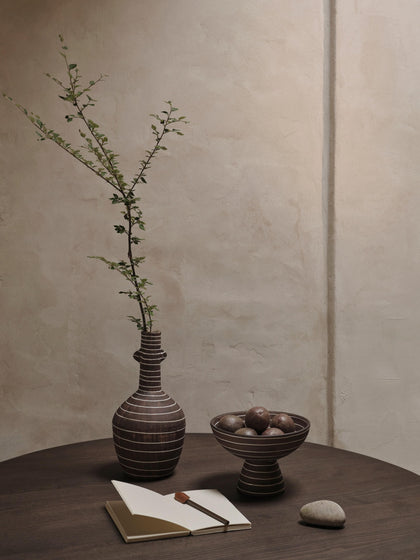 Westwing Jarrón Pintado A Mano De Terracota Brura 32 Cm