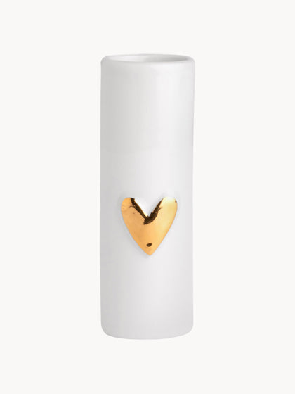 Westwing Jarrones Pequeños De Porcelana Heart 2 uds