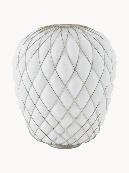 Westwing Lámpara de mesa artesanal grande regulable Pinecone