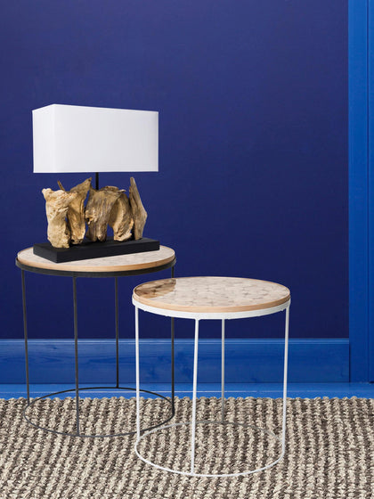 Westwing Lámpara De Mesa De Madera De Diseño Nature