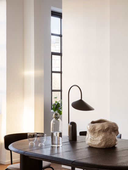 Westwing Lámpara De Mesa Grande Ajustable Con Base De Mármol Arum