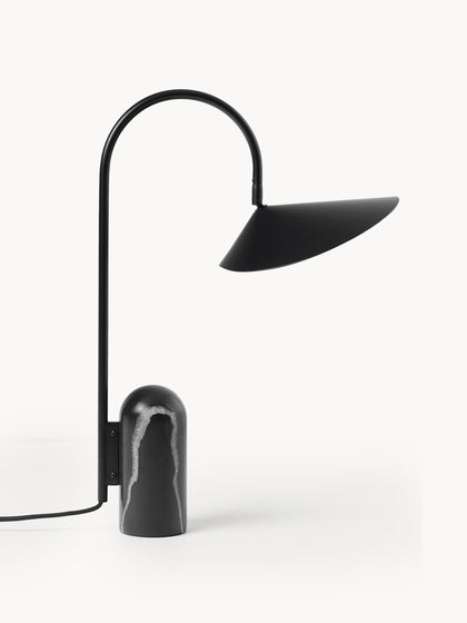 Westwing Lámpara De Mesa Grande Ajustable Con Base De Mármol Arum