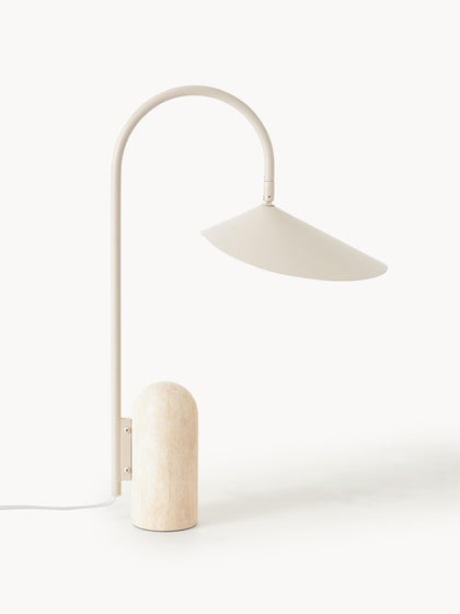 Westwing Lámpara de mesa grande ajustable con base de mármol Arum
