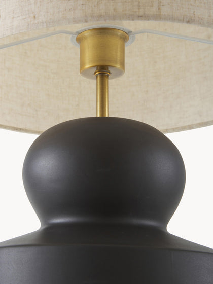 Westwing Lámpara De Mesa Grande De Cerámica Georgina