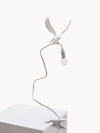 Westwing Lámpara de mesa grande regulable con pinza Sparrow