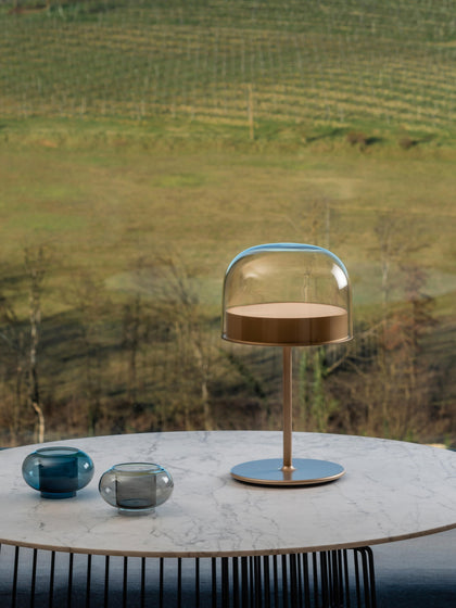 Westwing Lámpara De Mesa LED Artesanal Regulable Equatore