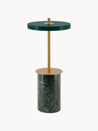 Westwing Lámpara de mesa LED pequeña regulable de mármol Asteria portátil